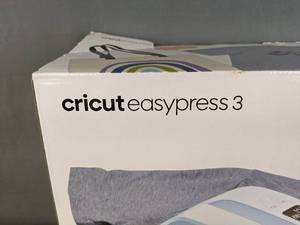 lot 19A image: Brand New Cricut EasyPress 3 - 9 in x 9 in - Bluetooth-Enabled Handheld Heat Press $149 Retail O