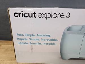 lot 19 image: Brand New Cricut Explore 3 - Smart Cutting Machine with Easy Printables sensor $319.99 Retail O