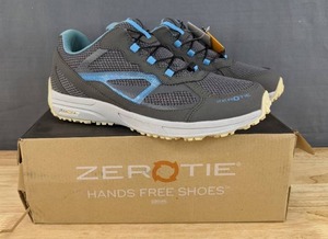 lot 56C image: Brand New ZEROTIE Shoes Gray Womens Size 10 Hands Free No Tie Rocky Run Z