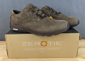 lot 63C image: Brand New ZEROTIE Shoes Brown Mens Size 12 Hands Free No Tie Rocky Talkey Z