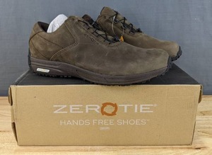 lot 67C image: Brand New ZEROTIE Shoes Brown Mens Size 10.5 Hands Free No Tie Rocky Talkey Z