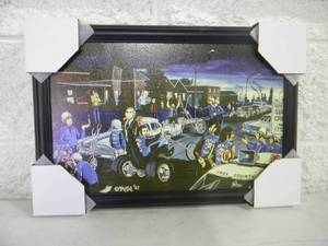 lot 5 image: ED BIG DADDY ROTH  DAVE MANN 67 - DADE COUNTY TEXTURED PRINT  PROFESSIONALLY FRAMED - RARE FANTASTIC PIECE - NEW OLD STOCK - APPROX 19 By 13 - SEE PICTURES