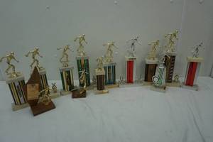 Variety of 12 Different Bowling Trophies 70s, 80s & 90s