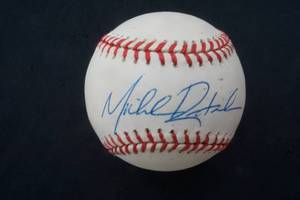 Signed Baseball Michael Restovich