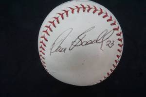 Signed Baseball with 2 signatures Frank Quilici and Dave Boswell