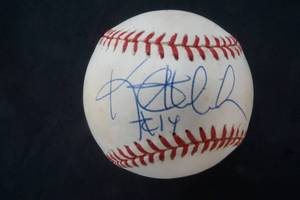 Signed Baseball Kent Hrbek