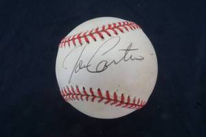 Signed Baseball Joe Carter