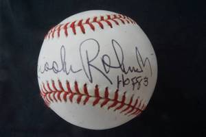Signed Baseball with Brooks Robinson &
