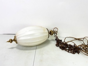 lot 219 image: Milk Glass Swag Light
