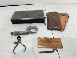 lot 196 image: VINTAGE STARRETT MICROMETER