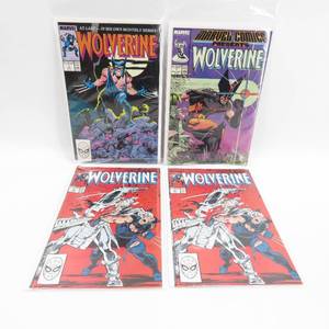 lot 1 image: Grouping of 4 Vintage Marvel Wolverine Comic Books #1s & #2