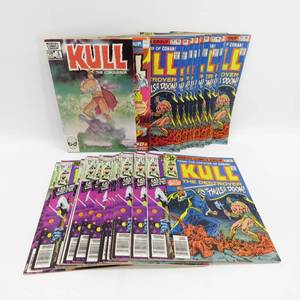 lot 9 image: Grouping of 30 Vintage Marvel KULL Comic Books