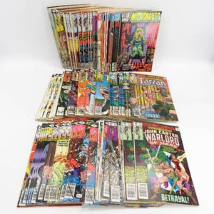 lot 11 image: Grouping of 92 Vintage Marvel Comic Books, Avengers, The Micronauts & More