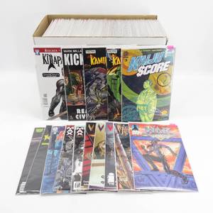 lot 25 image: 150 Modern Age Assorted Comic Books Bagged & Boarded
