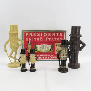 lot 51 image: Mr. Peanuts Collectibles, Book, Banks, Salt & Pepper