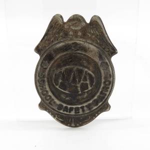 lot 89 image: Vintage AAA School Safety Patrol Badge