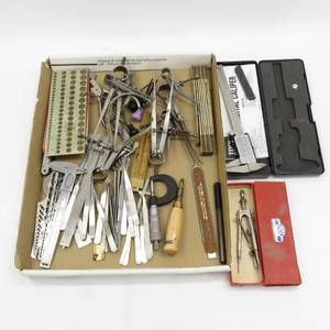 lot 69 image: Large Grouping of Watchmaker Precision Tools & Gauges