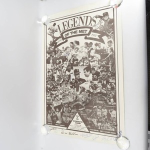 lot 75 image: Legends of the Met 1956-1981 Signed by Many Players,Coachs MUST SEE Poster