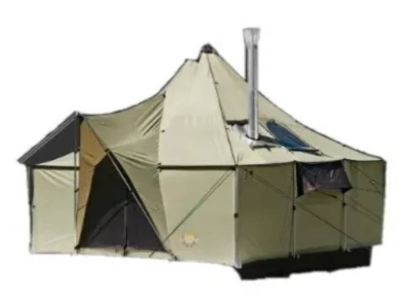 CABELA S Ultimate Alaknak 12 x12 Outfitter Tent Savage Surplus 254 Vanities Lawn Mowers Snow Blowers Hunting Blinds Mattresses Bed Frames Hunting Waders Lawn Tools Patio Items and More K BID