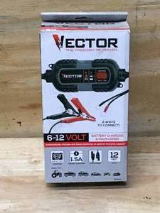 lot 45 image: VECTOR 1.5 Amp Battery Charger, Battery Maintainer, Trickle Charger, BM315V, 6V and 12V, Fully Automatic
