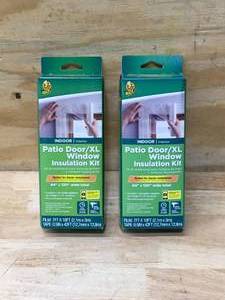 lot 46 image: Lot of 2 - Duck 84 in. x 120 in. Rolled Insulation Film Window Kit