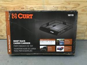 lot 50 image: CURT 18115 - Roof Cargo Basket (41.5 L x 37 W x 4 H)