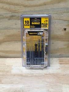 lot 51 image: DeWalt - DWA1180 - Black and Gold Drill Bit Set - 10-Piece