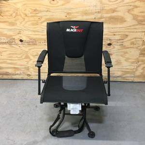 lot 13 image: BlackOut Swivel Hard-Arm Chair