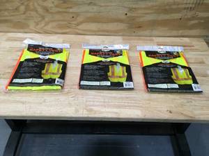 lot 75 image: Lot of 3 - GSM Safety Products Dual Color Safety Vests Size Med