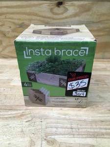 lot 79 image: BLOOM Instabrace Brown Steel Dragonfly Raised Garden Bed Bracket (4-pack)