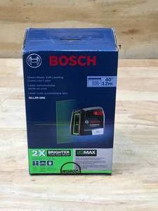 lot 24 image: Bosch Green 40-ft Self-Leveling Indoor Cross Beam Cross-line Laser Level