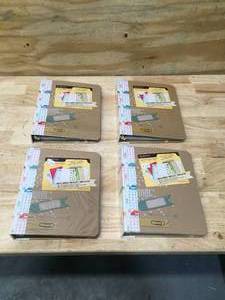 lot 88 image: Lot of 4 - 3 Ring 36 Sheet Organizers