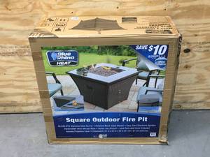 lot 20 image: Square Outdoor Propane Fire Pit