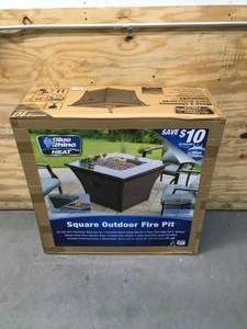 lot 29 image: Square Outdoor Propane Fire Pit