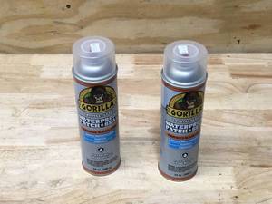 lot 99 image: Lot of 2 - Gorilla Waterproof Patch & Seal Rubberized Sealant Spray