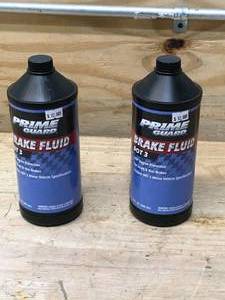 lot 118 image: Lot of 2 - Prime Guard Brake Fluid DOT 3