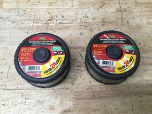 lot 157 image: Lot of 2 - Discover MIBRO 4-12 x 116 x 78 Abrasive Cut Off Masonry Depressed Wheel