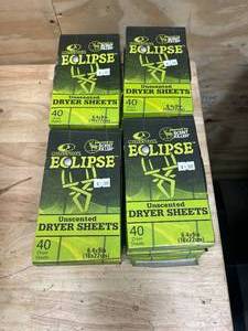 lot 131 image: MOSSY OAK Lot of 12 Packs of- Unscented Dryer Sheets (40 sheets per pack)