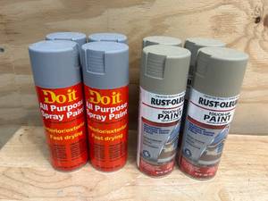 lot 162 image: Lot of 8 Cans of Spray Paint