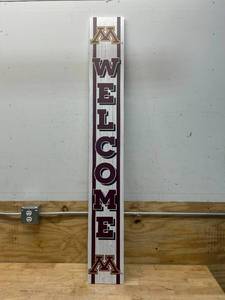 lot 167 image: MINNESOTA GOPHERS Welcome Sign- Two Sided