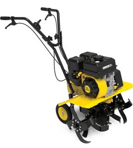 lot 195 image: CHAMPION POWER EQUIPMENT 22-Inch Dual Rotating Front Tine Tiller with Storable Transport Wheels (Retails for $649)