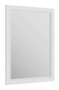 lot 198 image: ALLEN  ROTH Crest Hill 22-in x 30-in White Framed Bathroom Vanity Mirror