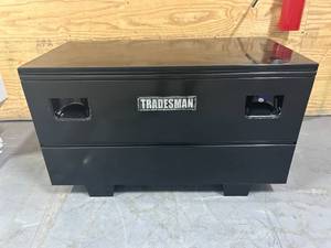 lot 202 image: LUND 708048 - Universal Steel Job Site BoxChest - Black