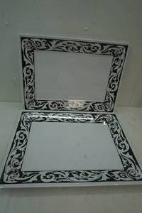 Plastic Decorative Rectangle Serving Trays