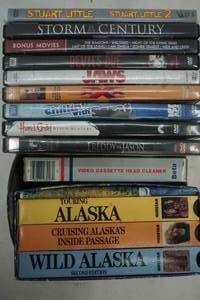 Variety of DVDs and VHS