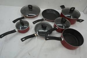 Teflon Pot & Pan set with covers