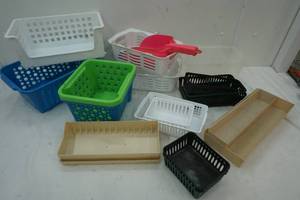 Variety of Plastic Storage Bins, different lengths & different widths