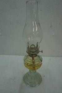 Vintage Oil Lamp 13 Tall