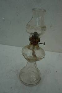 Vintage OIl Lamp 8.5 Tall