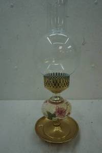 Vintage Oil Lamp 14.5 Tall